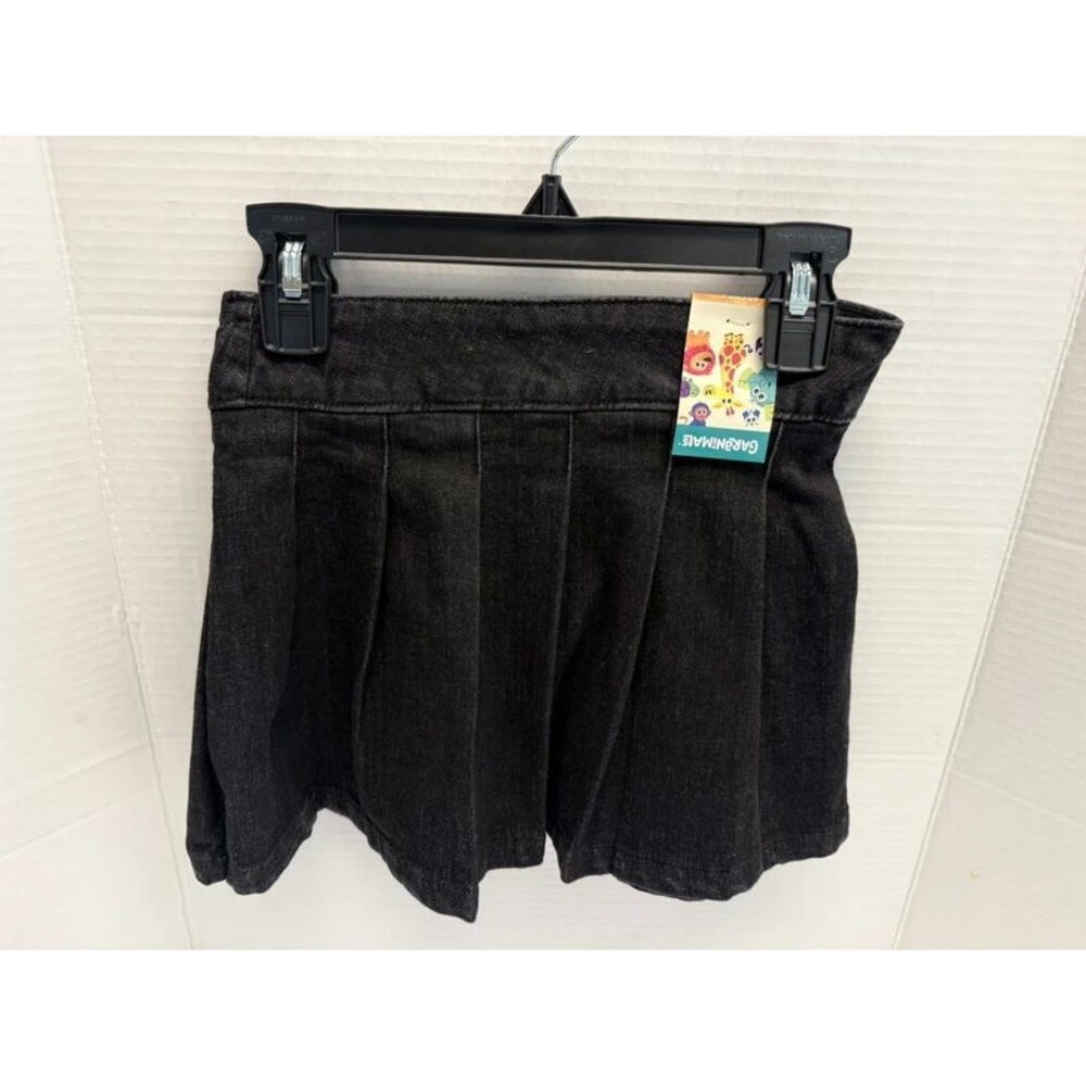 Garanimals Black Pleated Denim Skort Sz 4T